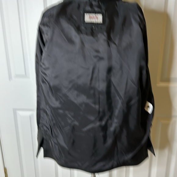 Hugo Boss Select Line Vintage Lambskin Leather Blazer Jacket Black Women’s Sz38 - Picture 11 of 11